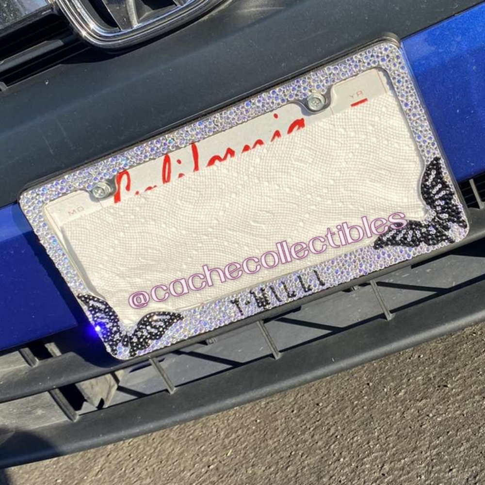Icy License Plate Cover - Bling Plate Cover